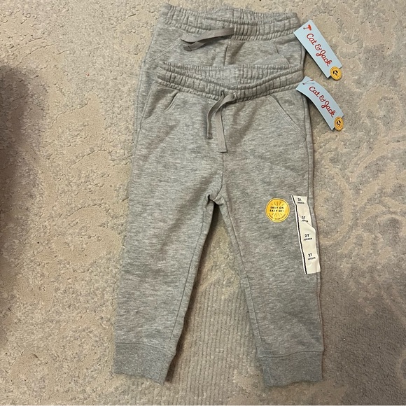 Cat & Jack Other - Cat & Jack Heather Gray Kids Joggers lot of 2 new with tags